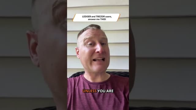LEDGER and TREZOR users, answer me THIS!